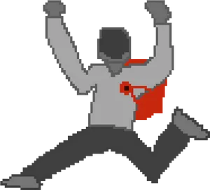 Jumping Pixel Art Character.png PNG image