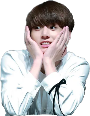 Jungkook Adorable Pose PNG