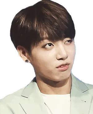 Jungkook Skeptical Expression PNG