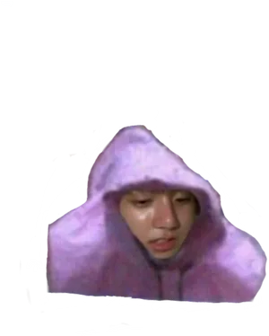 Jungkookin Purple Hoodie PNG