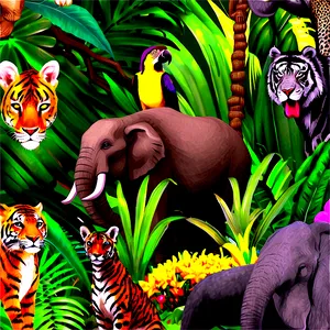 Jungle Animals Characters PNG 21 PNG