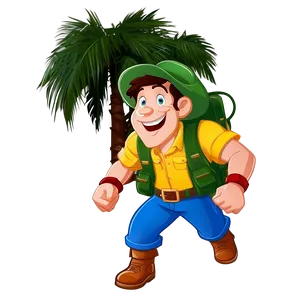 Jungle Explorer Cartoon Character Png Srs38 PNG image