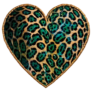 Jungle Love Leopard Heart Png 06282024 PNG image