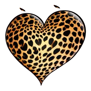 Jungle Love Leopard Heart Png 85 PNG image