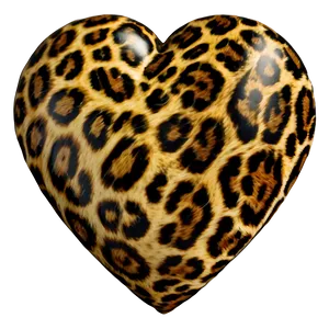 Jungle Love Leopard Heart Png Smd71 PNG image