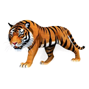Jungle's Furious Predator Tiger PNG 97 PNG