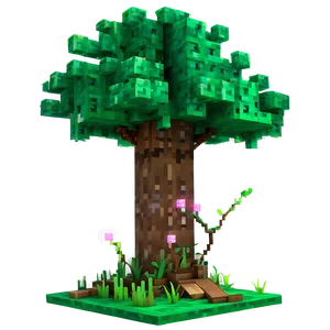 Jungle Tree In Minecraft Png Ghu67 PNG image