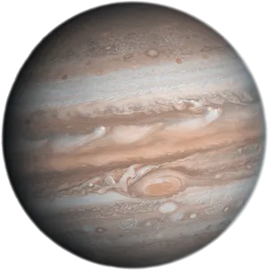 Jupiter Gas Giant Planet PNG image