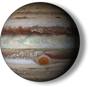 Jupiter Great Red Spot PNG image