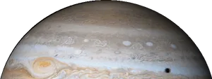 Jupiter Great Red Spotand Shadow PNG image