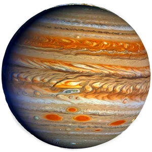 Jupiter's North Pole PNG 05212024 PNG