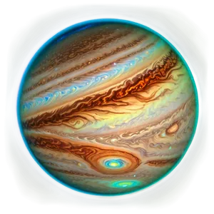 Jupiter With Aurora PNG Usp PNG