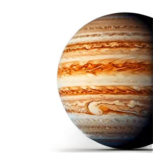 Jupiter With Stars Background PNG Egp93