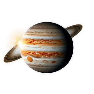 Jupiter With Sun Flare PNG Dij30 PNG