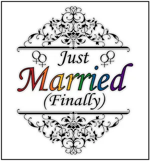 Just Married Finally Sign PNG image