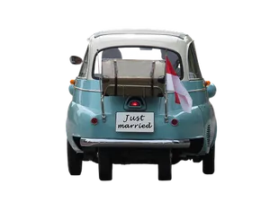 Just Married Vintage Car