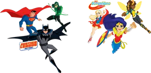 Justice Leagueand Superhero Girls PNG