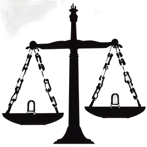 Justice Scale Silhouette Png 06132024 PNG image