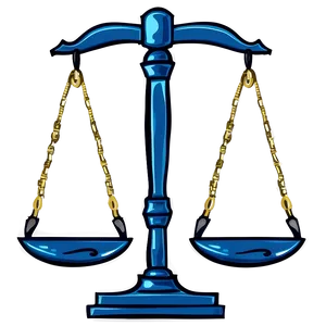 Justice Scale With Feather PNG Ebd