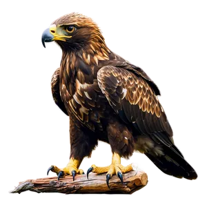 Juvenile Golden Eagle PNG 13