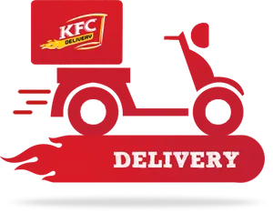 K F C Delivery Scooter Graphic PNG