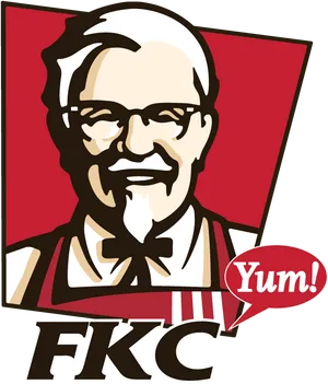 K F C Logowith Yum Bubble PNG