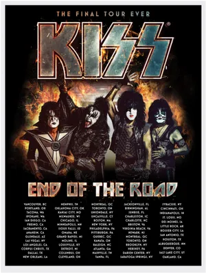 K I S S Final Tour Ever Poster PNG image