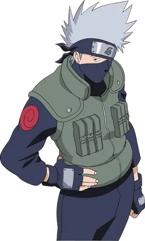Kakashi Hatake Naruto Anime Character PNG image
