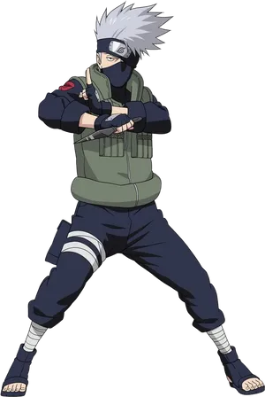 Kakashi Hatake Readyfor Battle PNG image