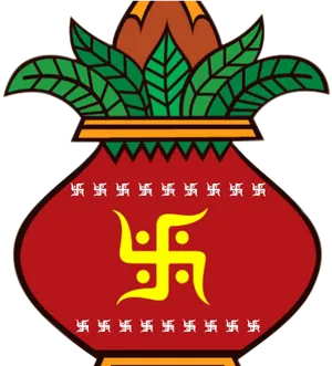 Kalash Symbol Graphic PNG image