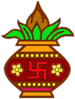 Kalash Symbol Graphic PNG image