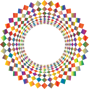 Kaleidoscopic Color Wheel PNG image