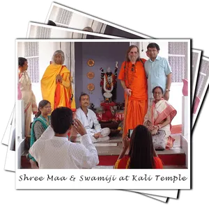 Kali_ Temple_ Gathering_with_ Swamiji_and_ Maa PNG image