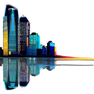 Kansas City Night Skyline Png Tns73 PNG image