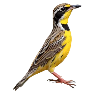 Kansas State Bird - Western Meadowlark Png 06202024 PNG image