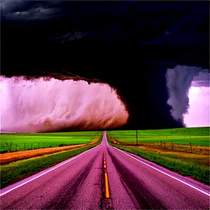 Kansas Tornado Alley Landscape PNG Ggb53