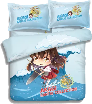 Kantai Collection Akagi Anime Bedding Set PNG image