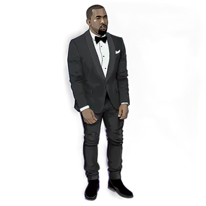 Kanye In Tuxedo Png Bpf89 PNG image