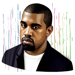 Kanye West Caricature Png 05232024 PNG image