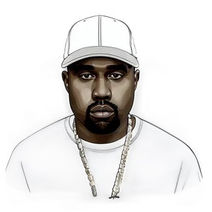 Kanye West In Hat Png 35 PNG image