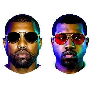 Kanye West In Sunglasses Png Wgt PNG image