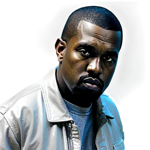 Kanye West Portrait Png Fet39 PNG image