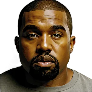 Kanye West Portrait Png Lsd35 PNG image