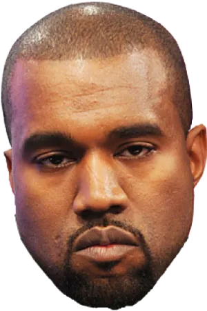 Kanye West Serious Expression PNG image