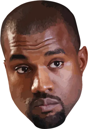 Kanye West Vector Portrait PNG image