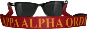 Kappa Alpha Order Sunglasses PNG image