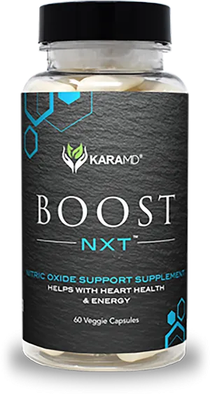 Kara M D Boost N X T Supplement Bottle PNG image