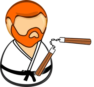 Karate Practitioner Emoji PNG image