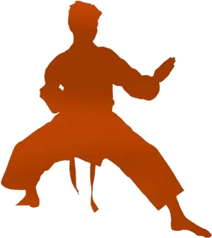 Karate Silhouette Stance.png PNG image