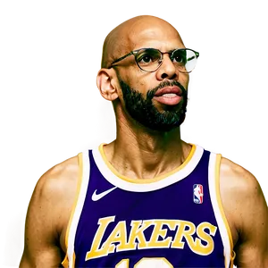 Kareem Abdul-jabbar Coaching Lakers Png Nec55 PNG image